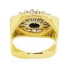 Image 3 : 1.8 ctw Diamond And Blue Sapphire Ring - 18KT Yellow And White Gold