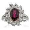 Image 1 : 3.06 ctw Ruby and Diamond Ring - 18KT Two-Tone Gold