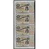 Image 1 : Uncut Sheet of (4) State of Louisiana Baby Bond Obsolete Notes