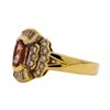 Image 2 : 1.82 ctw Pink Spinel and Diamond Ring - 18KT Yellow Gold