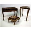 Image 1 : TWO LOUIS XV STYLE CARVED STOOLS