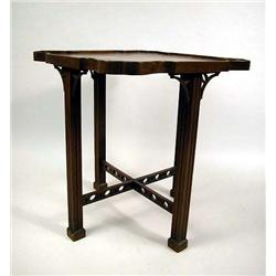 A GEORGE III STYLE MAHOGANY GAMES TABLE