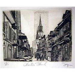 A GROUP OF SIX PHILIP SAGE PRINTS OF NEW ORLEANS 