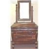 Image 1 : AN EMPIRE FIGURED MAHOGANY DRESSING CHEST