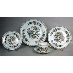 A PARTIAL PEMBROKE STYLE CHINA DINNER SERVICE FOR