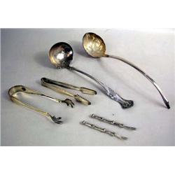 A MISCELLANEOUS GROUP OF SILVER-PLATE SERVING ART