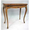 Image 1 : A LOUIS XV STYLE FRUITWOOD GAMES TABLE