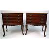 Image 1 : A PAIR OF LOUIS XV STYLE CARVED MAHOGANY CHIFFONI