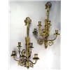 Image 1 : A PAIR OF LOUIS XVI STYLE FIVE-LIGHT ORMOLU WALL 