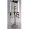 Image 1 : A BACCARAT FROSTED GLASS FIGURAL TWO-LIGHT LAMP