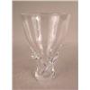 Image 1 : A COLORLESS GLASS STEUBEN SWIRL-FORM FOOTED VASE