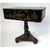 Image 1 : A CHINESE BLACK LACQUER SEWING TABLE