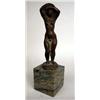Image 1 : A BRONZE STATUE TITLED "NUDE WOMAN"