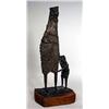 Image 1 : A BRONZE STATUE TITLED "MOTHER AND CHILD"