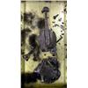 Image 1 : A MIXED MEDIA, TITLED "VIOLIN BRULE"
