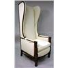 Image 1 : A LOUIS XVI STYLE MAHOGANY HIGH BACK EASYCHAIR