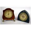 Image 1 : A FRENCH BURLWOOD TABLE CLOCK ON CLAW-AND-BALL FE