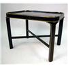 Image 1 : A GEORGE III STYLE PARCEL-GILT BROWN LACQUER SIDE