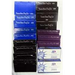 18- US PROOF SETS: 1968, 1969, 1970, 1971, 1972, 1