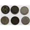 Image 2 : 6-SEATED DIMES: 1841, 1843, 1845, 1848, 1875, 1876