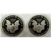 Image 2 : 1986 & 1991 PROOF AM SILVER EAGLES