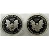 Image 2 : 1986 & 2000 PROOF AM SILVER EAGLES