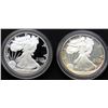 Image 1 : 1986 & 2002 PROOF AM SILVER EAGLES