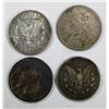 Image 2 : 4-SILVER DOLLARS;MIXED DATES/MINT MARKS/GRADES