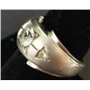 Image 2 : 10K MEN'S RING-LOOKS LIKE WHITE SPINEL