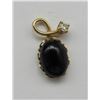 Image 2 : BLACK ONYX 10k RING & 14k PENDANT