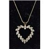 Image 2 : 10K CZ HEART NECKLACE