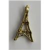 Image 2 : 14k & DIAMOND EIFFLE TOWER PENDANT