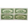 Image 2 : 4-SERIES 1934 $10 SILVER CERTIFICATES