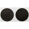 Image 1 : 2-HALF CENTS: 1808 DRAPED BUST AG/G;