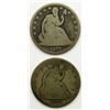Image 1 : 2-SEATED HALF DOLLARS; 1877, '77-S