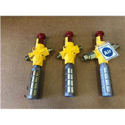 (3) FESTO PNEUMATIC SHUT-OFF VALVES *SEE PICS FOR PART NUMBERS*