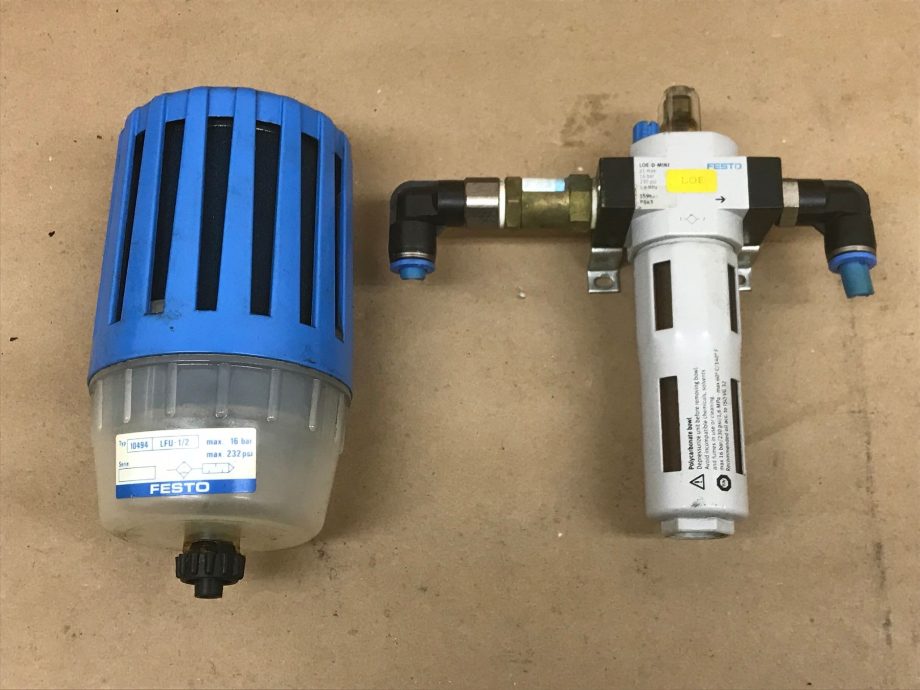 Fest Filter (2) FESTO FILTER *SEE PICS FOR PART #* - BTM Industrial