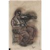 Image 1 : Edgar Degas French Impressionist Charcoal on Paper