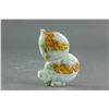Image 2 : Burma Green and Russet Jadeite Gourd Form Pendant