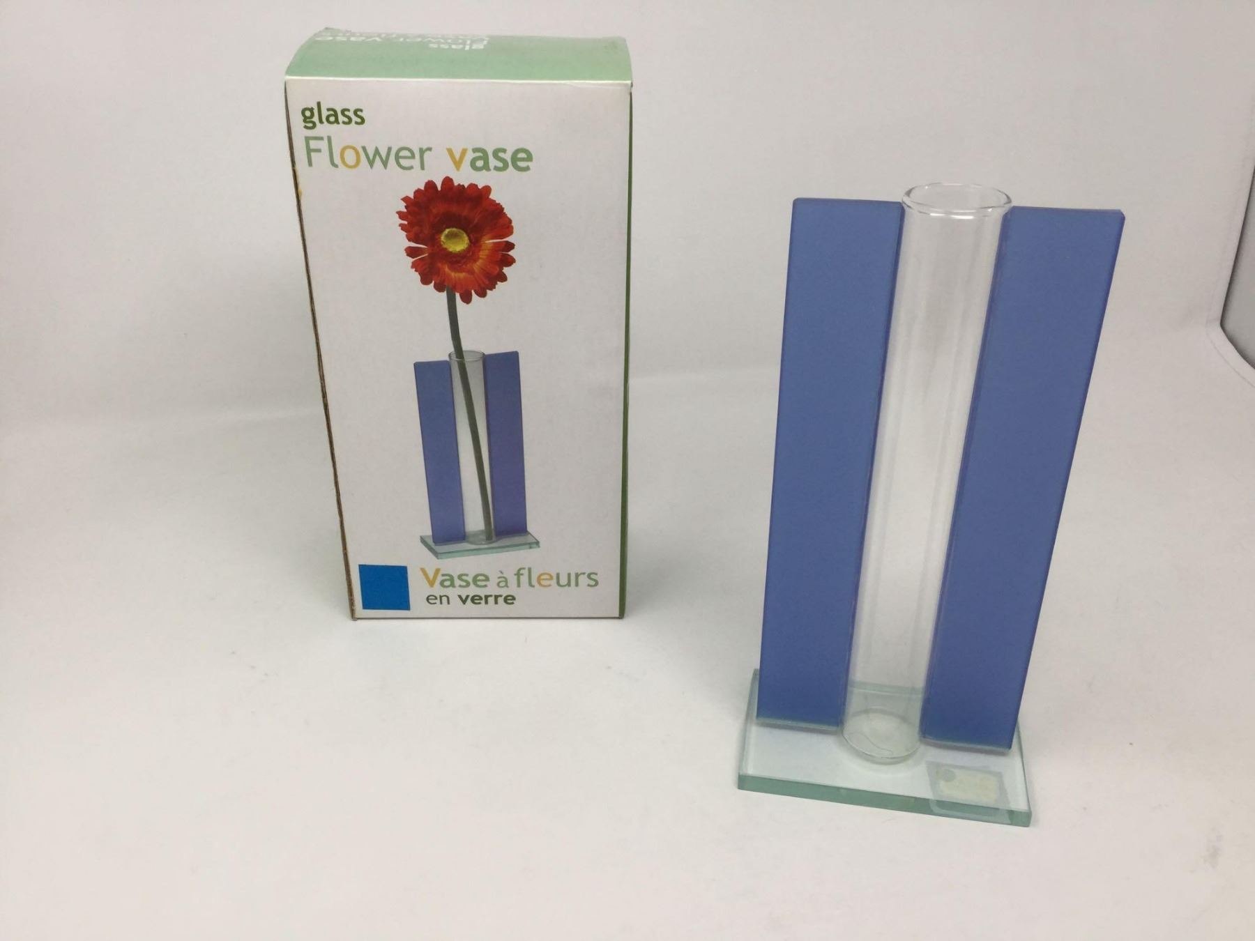 Glass Flower Tube Vase