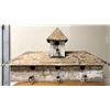 Image 1 : TIN & WOOD BIRD HOUSE WITH ANITQUE SAP SPILE