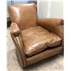 Image 1 : TAN COLOUR LEATHER ARM CHAIR