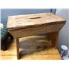 Image 1 : ANTIQUE PINE FOOT STOOL