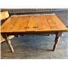 Image 1 : ANTIQUE PINE HINGED TABLE - 54" x 36"