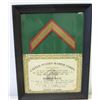Image 1 : Framed 1965 U.S. Marine Corps Gomer Pyle 'Honorary Recruiter' Appointment w/ Signatures & Chevron St
