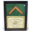 Image 2 : Framed 1965 U.S. Marine Corps Gomer Pyle 'Honorary Recruiter' Appointment w/ Signatures & Chevron St