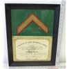 Image 9 : Framed 1965 U.S. Marine Corps Gomer Pyle 'Honorary Recruiter' Appointment w/ Signatures & Chevron St