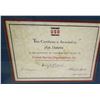 Image 2 : Framed 1966 Jim Nabors Recognition Award from United Service Organizations
