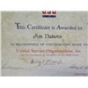 Image 4 : Framed 1966 Jim Nabors Recognition Award from United Service Organizations