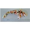 Image 10 : Glazed Multicolored Ceramic Koi Fish, Artist Signed, 15" Long